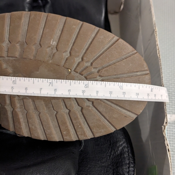 Over the knee Black leather Boots US 7 - Picture 9 of 10